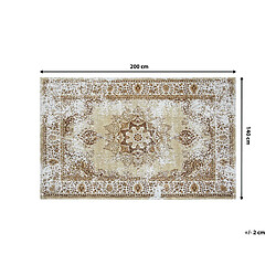 Beliani Tapis beige 140 x 200 cm ALMUS