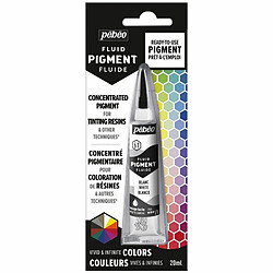 Pebeo Colorant pigmenté pour résine - Blanc - 20 ml