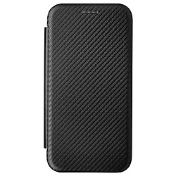 Coque en TPU + PU texture en fibre de carbone avec support noir pour votre Xiaomi 12 Pro