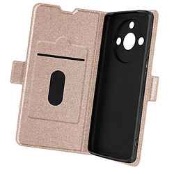 Avizar Étui pour Realme 11 Pro et 11 Pro Plus Porte-carte Support Wallet Slim Rose Gold