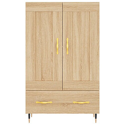 Acheter vidaXL Buffet haut chêne sonoma 69,5x31x115 cm bois d'ingénierie