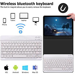 Avis RedMiter Silicone avec Clavier Français AZERTY Bluetooth pour iPad Air4 10.9 - Noir&Blanc