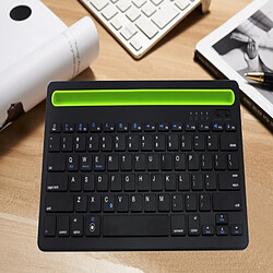 Acheter Wewoo Clavier sans fil QWERTY noir B908 ultra-mince 78 touches sans Bluetooth avec support de téléphone mobile concave