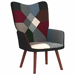 Maison Chic Chaise de relaxation | Fauteuil relax avec repose-pied Patchwork Tissu -GKD60368 pas cher