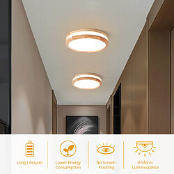 Avis Stoex 30CM Plafond Moderne À Leds Plafonniers Intérieurs Plafonnier en Bois Pour Couloir Chambre Cuisine Salon Blanc Chaud