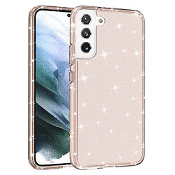 Coque en TPU 2,8 mm, épaissi, motif de poudre scintillante or rose pour votre Samsung Galaxy S22