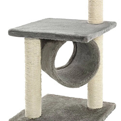 Arbre à chat avec griffoirs,niche pour chat en sisal 65 cm Gris -MN35303 pas cher