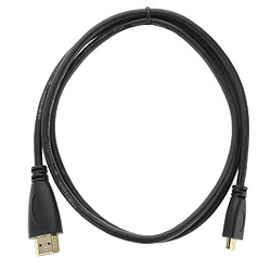 Wewoo Câble micro HDMI mâle vers HDMI plaqué or, longueur: 1,8 m