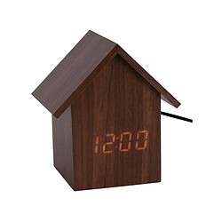 Karlsson Réveil led en bois House bois foncé.