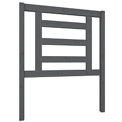 Maison Chic Tête de lit scandinave pour lit adulte,Meuble de chambre Gris 81x4x100 cm Bois massif de pin -MN87856