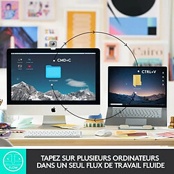 Clavier sans fil Logitech - MX Keys Mini - GRAPHITE - Compact, Bluetooth, rétroéclairé pour MAC, iOS, Windows, Linux, Androi pas cher