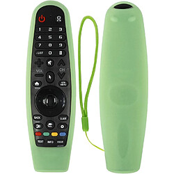 SANAG Housse Coque En Silicone Pour Lg Magic Tv Telecommande, An-Mr19Ba An-Mr18Ba An-Mr600 Mr650 An-Mr20Ga, Etui De Protection Pour Lg Telecommande, Antiderapage, Antisismique, Lavable(Vert Lumineux)