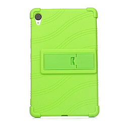 Coque en silicone Souple avec béquille vert pour votre Huawei MediaPad M6 8.4 pouces