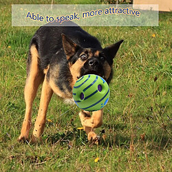 Acheter Jouet pour chien de balle de rire, balle de chien indestructible pour chiens Squeaky Interactive Dog Ball avec fonction de soins des dents Durable Dog Ball Squeaky Dog Toys