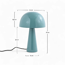 Rendez Vous Deco Lampe Livia en métal bleu clair