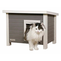 Acheter Kerbl Maison pour chats Eli 57 x 45 x 43 cm Gris et blanc