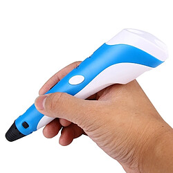 Wewoo Bleu Stylo d'impression 3D portatif, prise UE pas cher