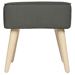 Tabouret carré en contre-plaque coloris gris foncé - Dim : L.40 x l.40 x H.40 cm -PEGANE-