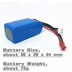 Batteries Lipo 7.4V 1100mAh (2 pièces) pas cher