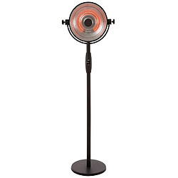 Sunred Chauffage sur pied Retro Sphere 2100 W Halogène Noir RSS16