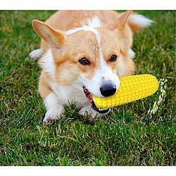 Jouet pour chien, jouet indestructible à mâcher, jouet interactif en maïs grinçant pour les chiens de taille moyenne et les chiots.