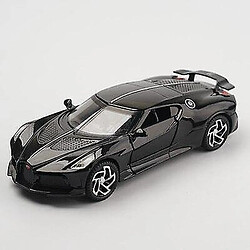 Universal (Noir Brillant) 1: 32 Jouet Voiture Bugatti Alliage Voiture Modèle Micro Écaille Jouet Enfant