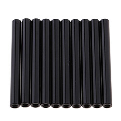 Entretoise de tube en alliage d'aluminium noir 10Pcs pour voiture RC 50mm DIY modèle 4WD