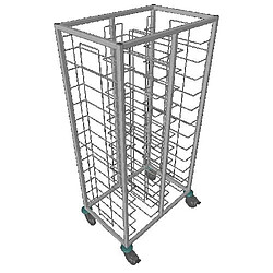 Chariot de Débarrassage Inox 2x12 Niveaux - L2G