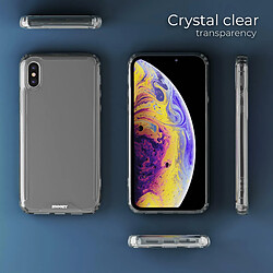 Acheter Moozy Xframe Coque antichoc pour iPhone X / iPhone XS - Coque à bord transparent, coque hybride double couleur transparente avec bord en TPU absorbant les chocs