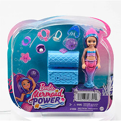 Mattel Mermaid Power Poupée Chelsea Sirène avec 2 animaux pas cher