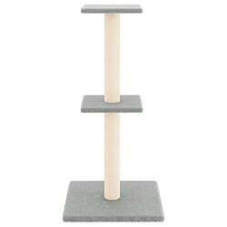 Avis Arbre à chat avec griffoirs,niche pour chat en sisal gris clair 73 cm -MN36116