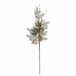 Branche de Feuilles Marron Glacé 75cm Vert & Beige