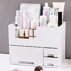 Universal Double bureau cosmétique organisation salle de bains grande capacité coffre de rangement cosmétique bijoux femme rouge à lèvres tiroir coffre de maquillage