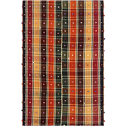 Vidal Tapis de laine 223x143 rouge Jajim