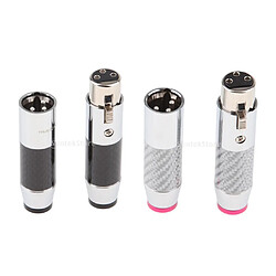 4 Pack XLR Fiches Mâle Et Femelle Microphone Plug Câble Adaptateur 3Pin MIC Jack Connecteur Audio Mixer Équipement Socket Réparation Remplacement