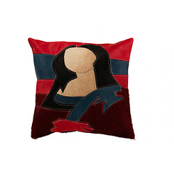 Dansmamaison Coussin Femme Cuir Noir/Rouge/Beige