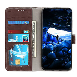 Acheter Wewoo Housse Coque Pour Galaxy S11E Magnetic Crocodile Texture en cuir à rabat horizontal avec support et fentes cartes et portefeuille marron