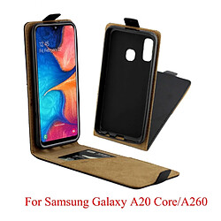 Wewoo Housse Coque Etui en cuir de style TPU à rabat vertical Business avec fente pour carte Samsung Galaxy A20e / A202 noir pas cher