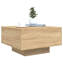 Acheter Maison Chic Table basse pour salon | Table à café chêne sonoma 55x55x31 cm bois d'ingénierie -GKD76131