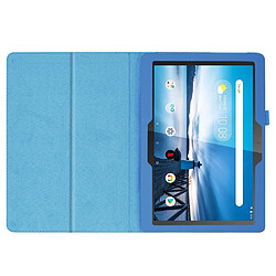 Avis Etui en PU support de litchi bleu clair pour votre Lenovo Tab P10 10.1 pouces