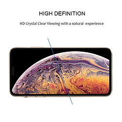 Acheter Wewoo 9H 2.5D Film de protection d'écran en fibre de carbone ultra-mince en soie de soie pour iPhone XS Max (Noir)