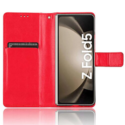 Htdmobiles Housse pour Samsung Galaxy Z Fold 5 5G - etui coque pochette portefeuille - ROUGE