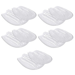 5 Paires Coussinet Plantaire en Gel , Coussins de Pied Auto-adhésives Antidérapant Semelles Protection Pied Transparentes pas cher