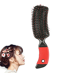 Coussin Brosse à Cheveux Peigne De Massage Brosse Démêlant Peigne Pour Salon Maison Rouge