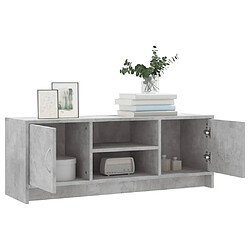 Acheter Maison Chic Meuble TV scandinave - Banc TV pour salon gris béton 102x30x37,5 cm bois d'ingénierie -MN22383