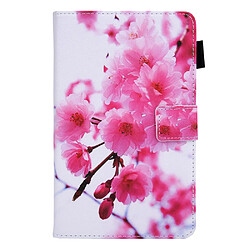 Etui en PU + TPU avec support et porte-carte Sakura pour votre Samsung Galaxy Tab A8 10.5 2021 SM-X200/X205