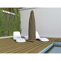 Nortene Housse de protection pour parasol COVERTOP - Taupe - 60 x 200 cm