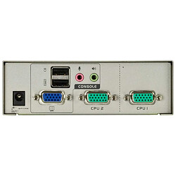 Commutateur KVM, 2 ports, ATEN CS72U, USB, Audio