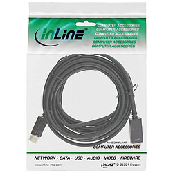 Alpexe Câble convertisseur InLine® DisplayPort vers HDMI, 4K / 60Hz, noir, 5m