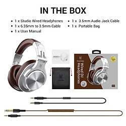 Universal Écouteurs DJ professionnels Écouteurs gamers portables câblés avec microphone Ports de partage de musique Écouteurs pour enregistrer des mélanges pas cher